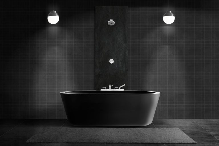 Black Bathroom Floor Tiles
